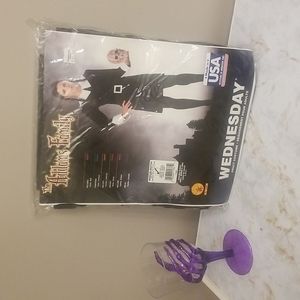 Wednesday Adams Halloween Costume size M (dress size 10-14) SHIPS FAST!